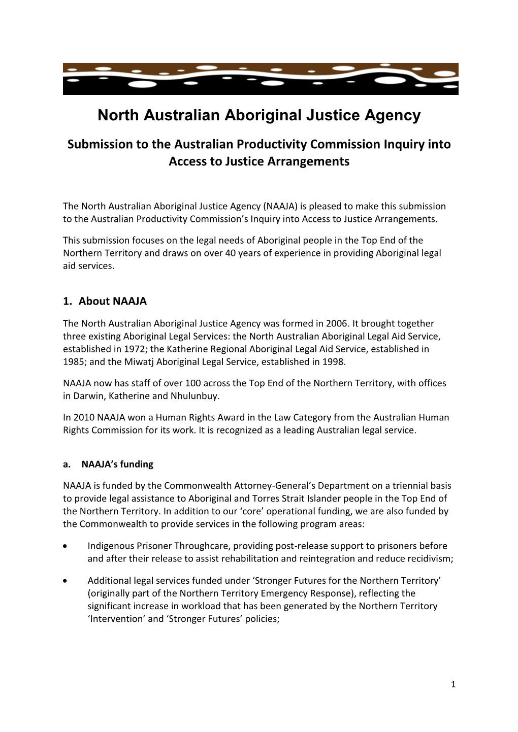 North Australian Aboriginal Justice Agency