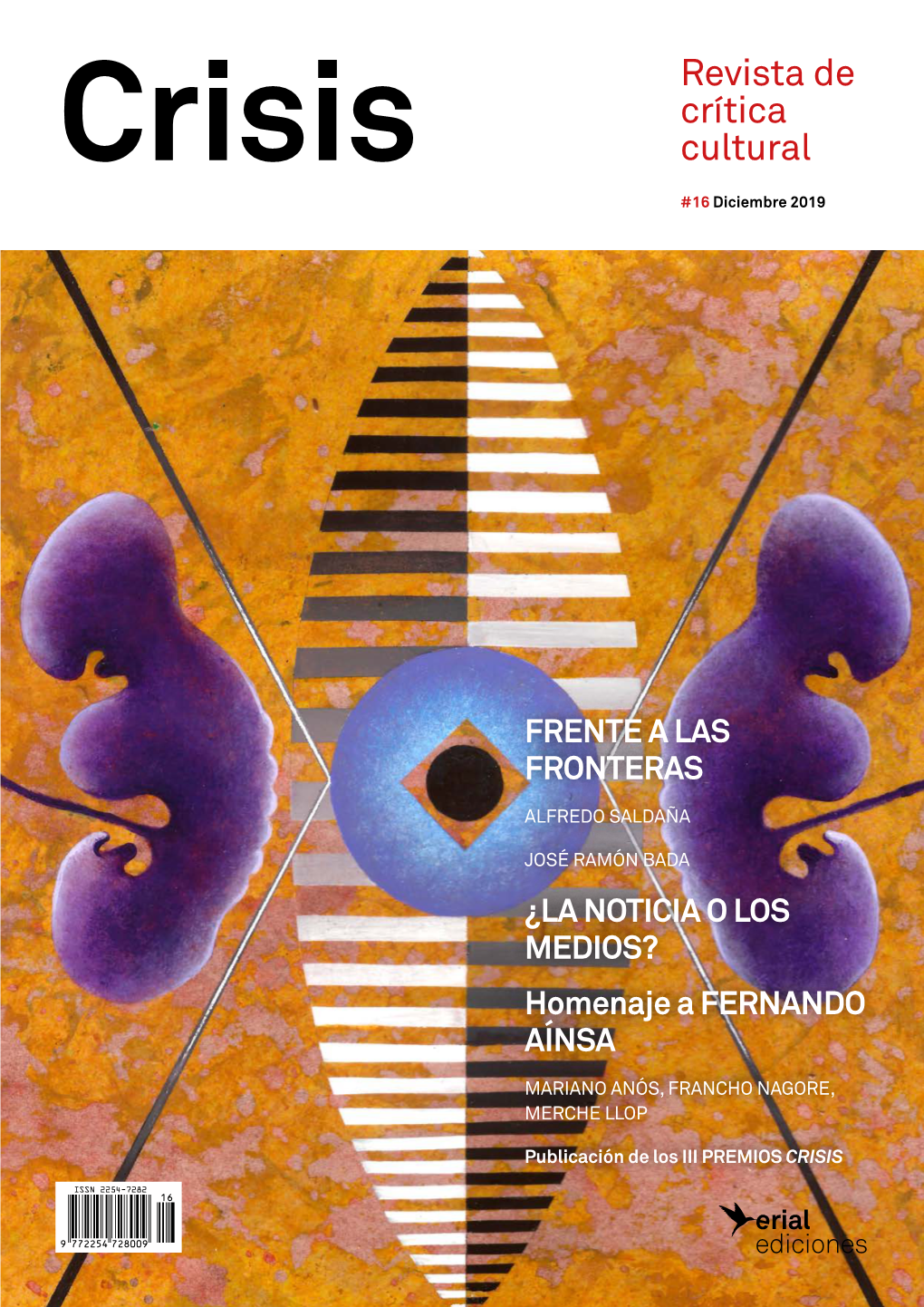 Revista De Crítica Cultural Crisis Revista De Crítica Cultural #16 Diciembre 2019