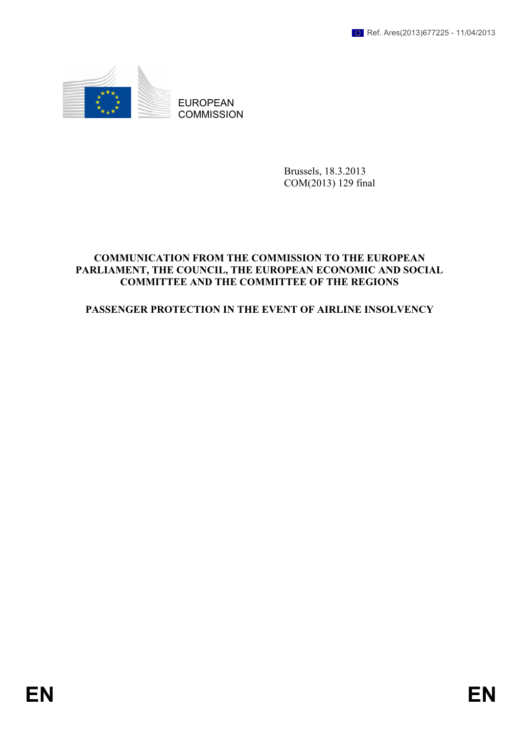 129 Final COMMUNICATION from the COMMISSION to THE