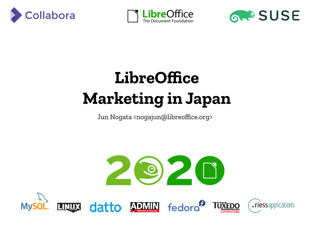 Libreoffice Marketing in Japan