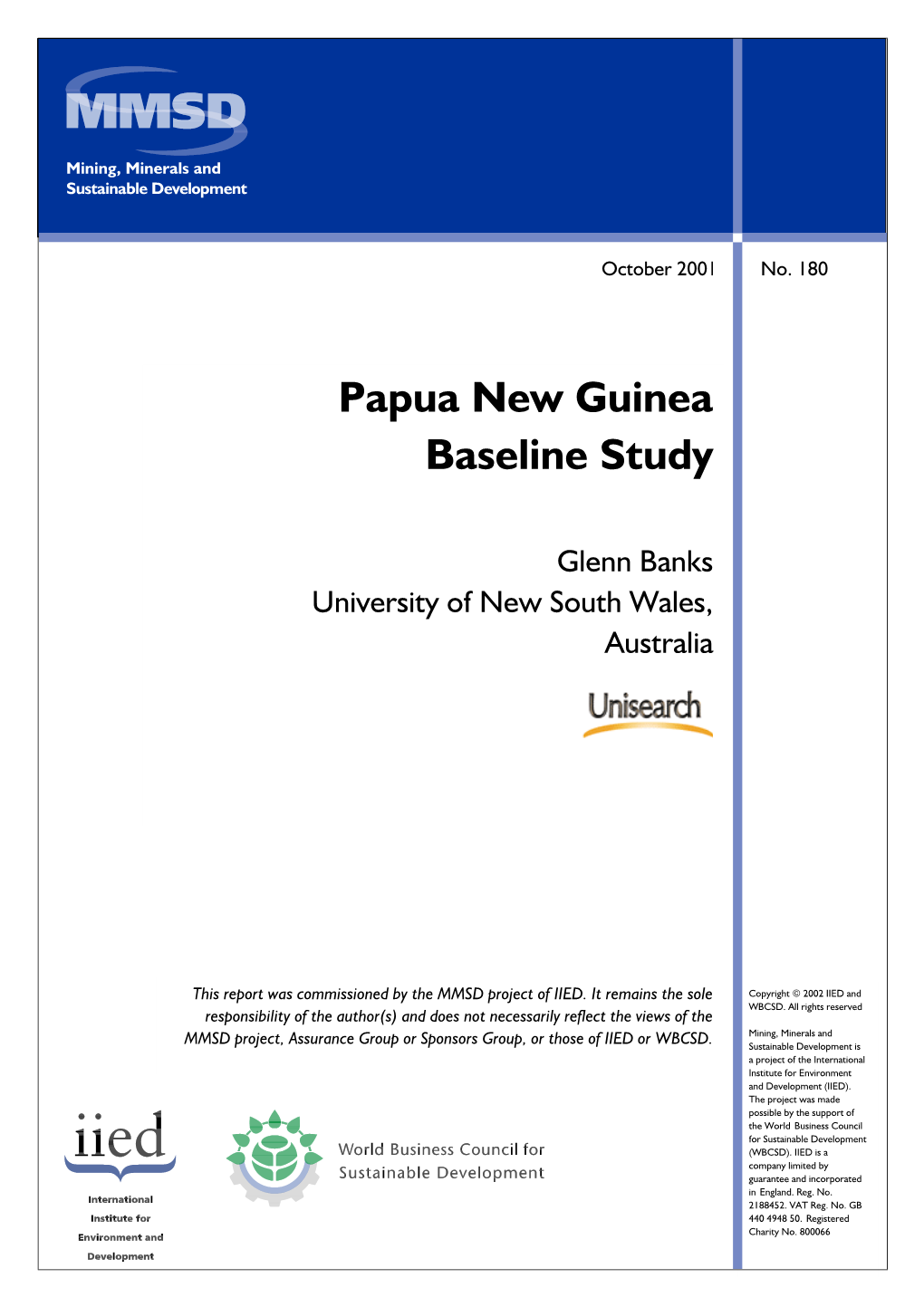 Papua New Guinea Baseline Study