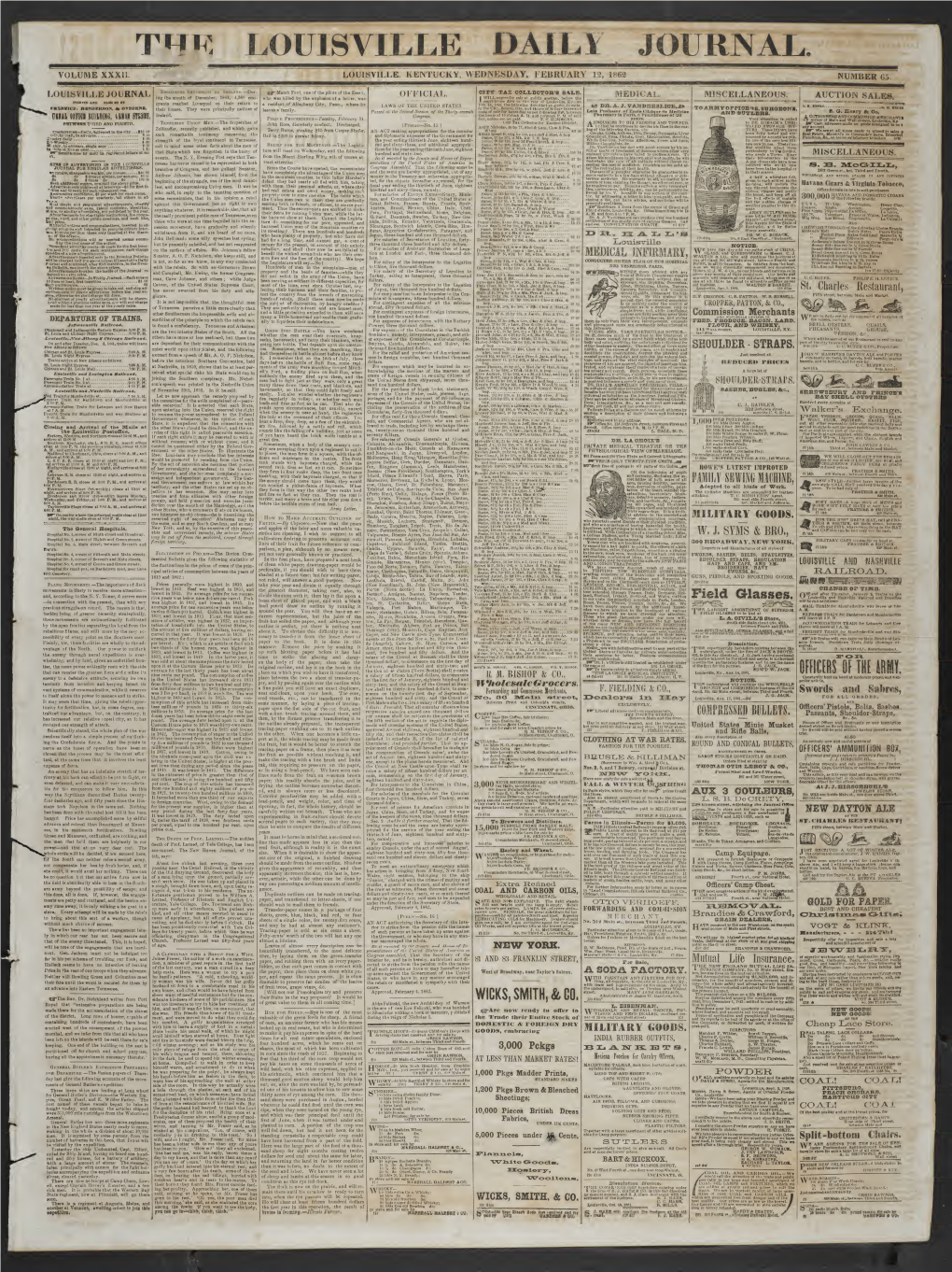 Louisville Daily Journal (Louisville, Ky. : 1833): 1862-02-12