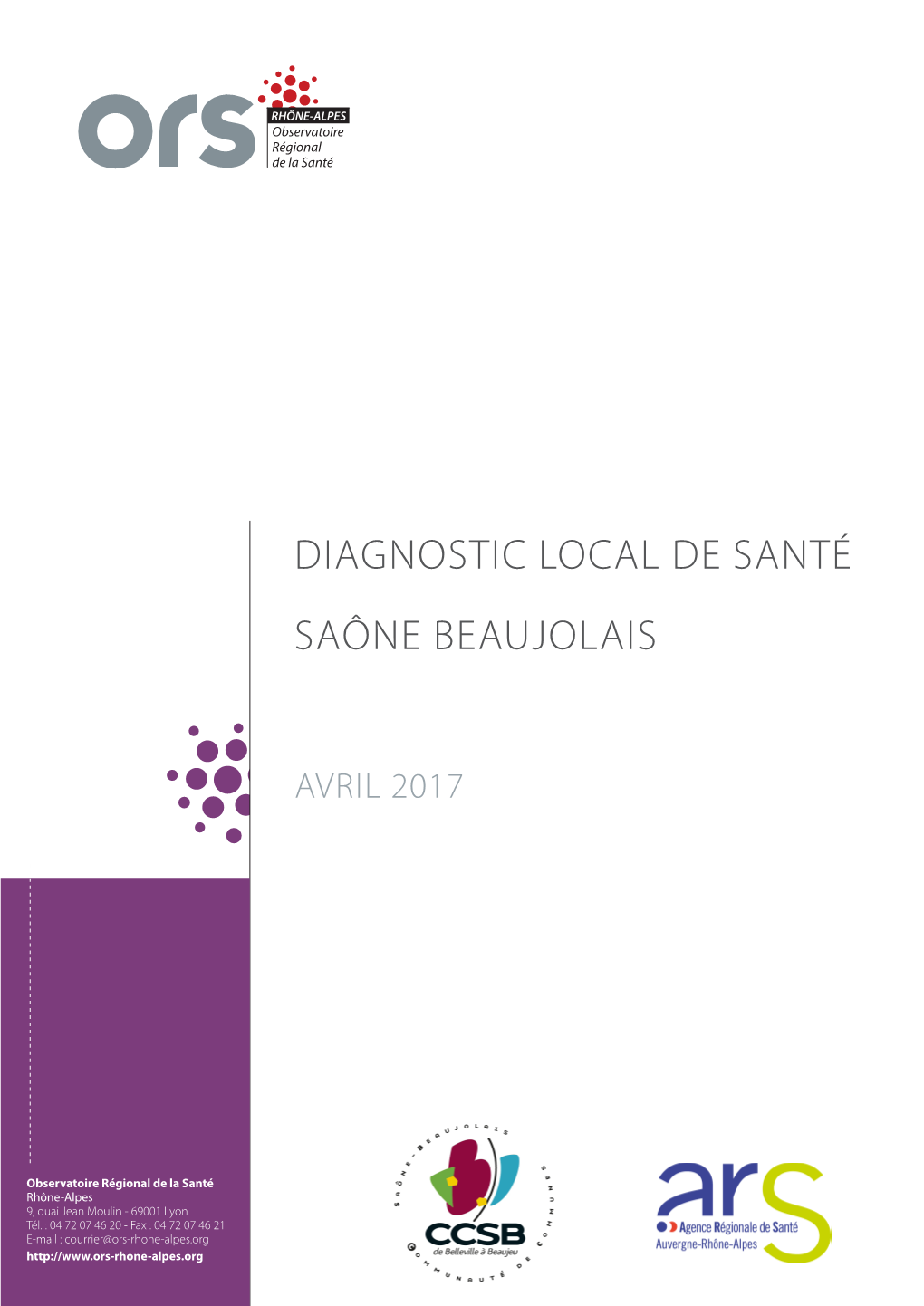 DIAGNOSTIC LOCAL DE Santé Saône Beaujolais