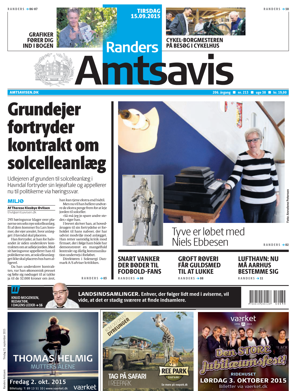 Randers Amtsavisranders Billetsalg: 2015 15