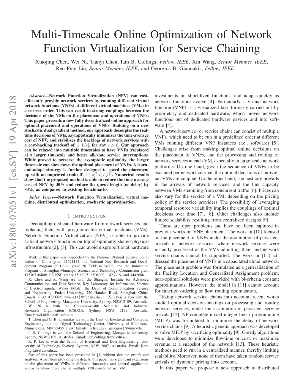 Multi-Timescale Online Optimization of Network Function Virtualization For