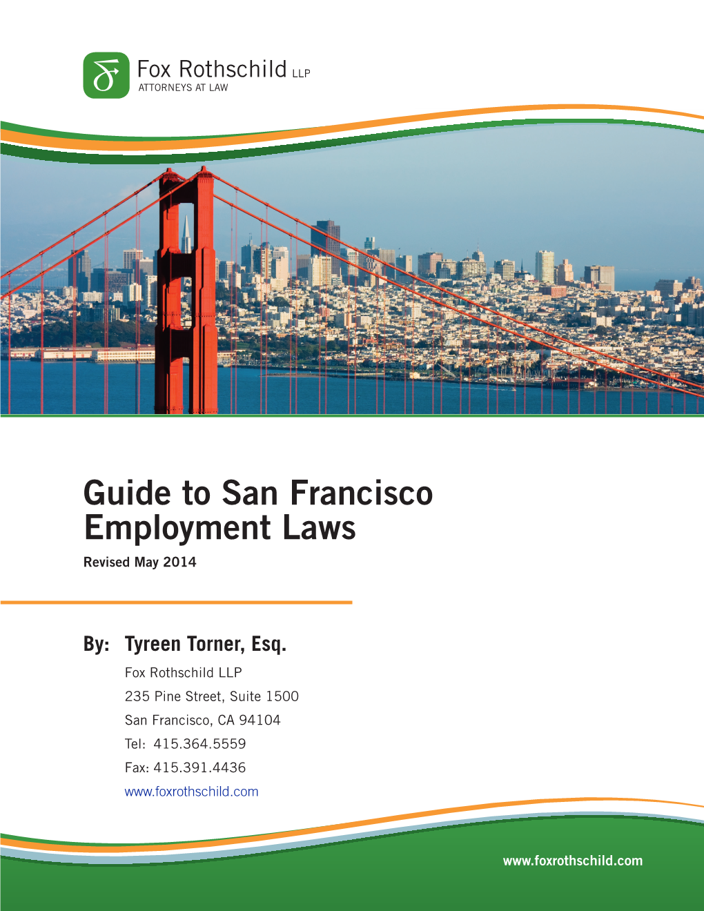Guide to San Francisco Employment Laws Revised May 2014