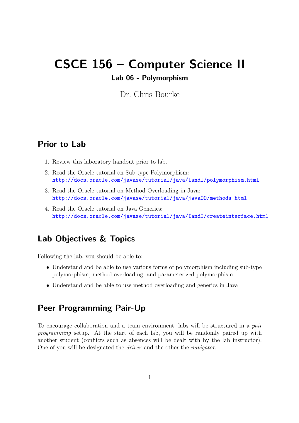 CSCE 156 Lab Handout