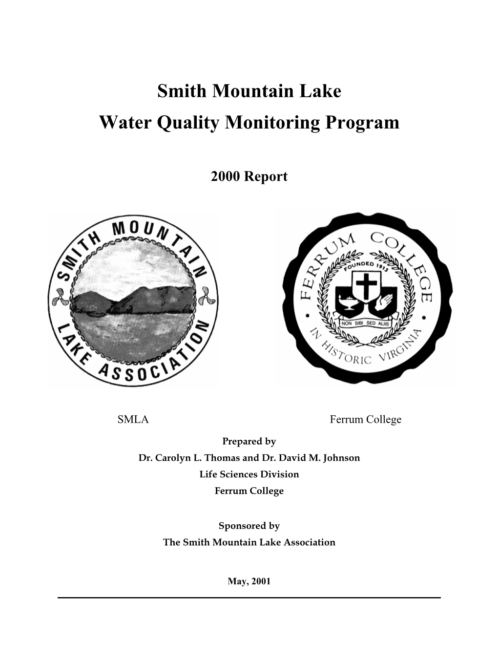 Smith Mountain Lake Association Water Quality