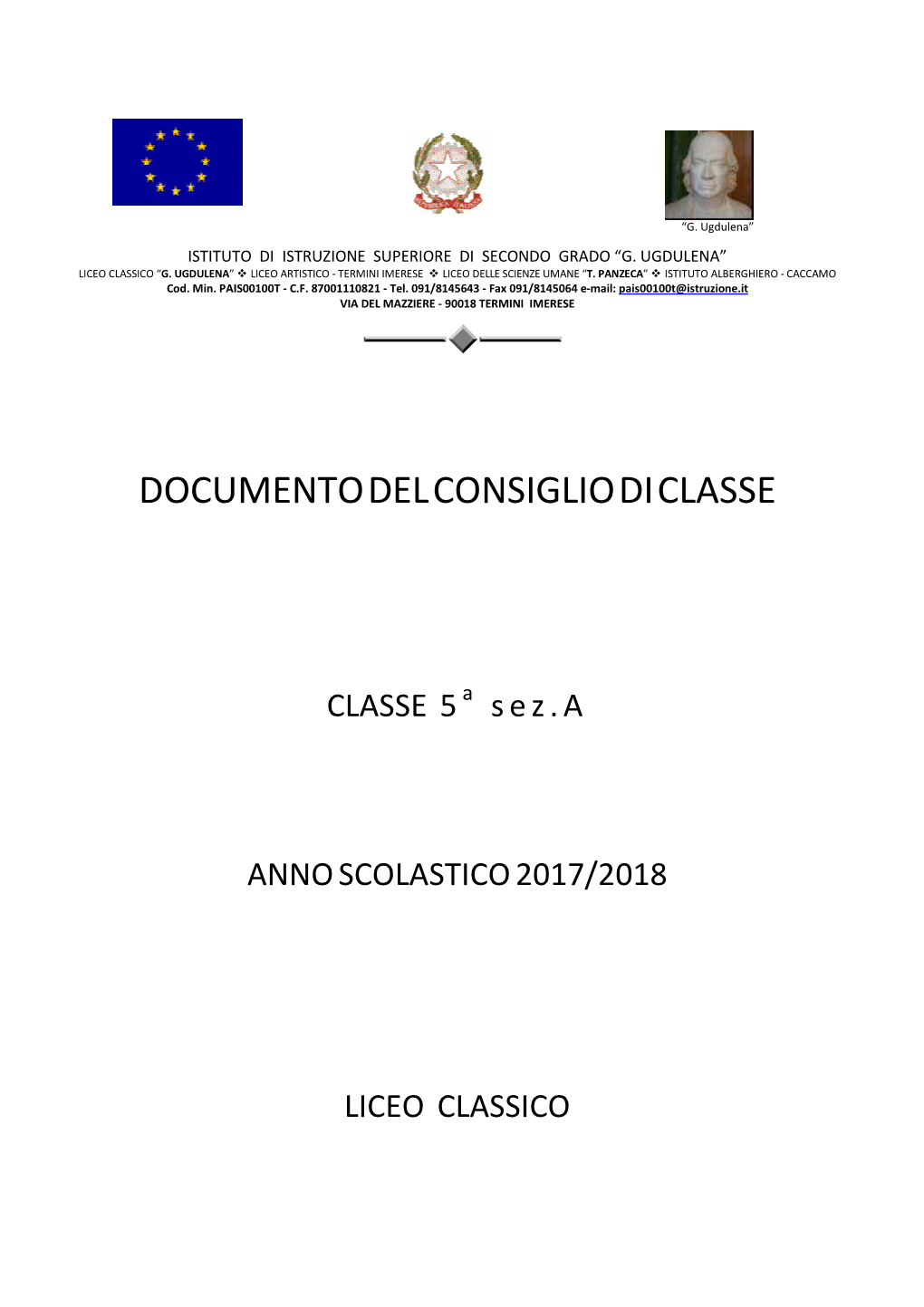 DOC 15 Maggio V a Liceo Classico 2017-18 X Pubbl