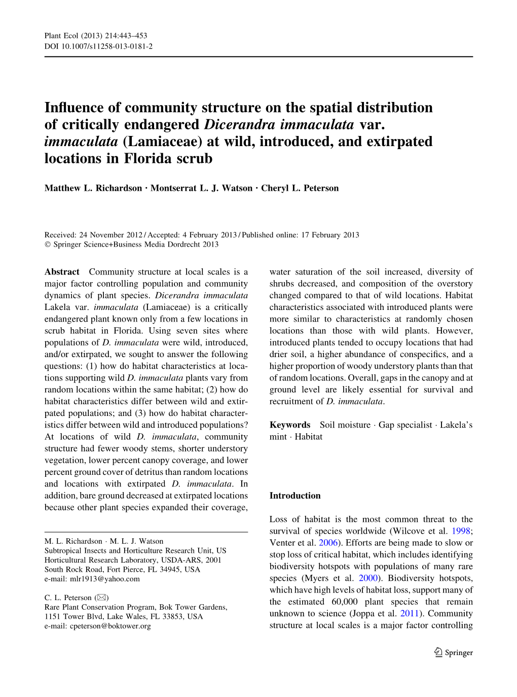 Influence of Community Structure on the Spatial Distribution of Critically