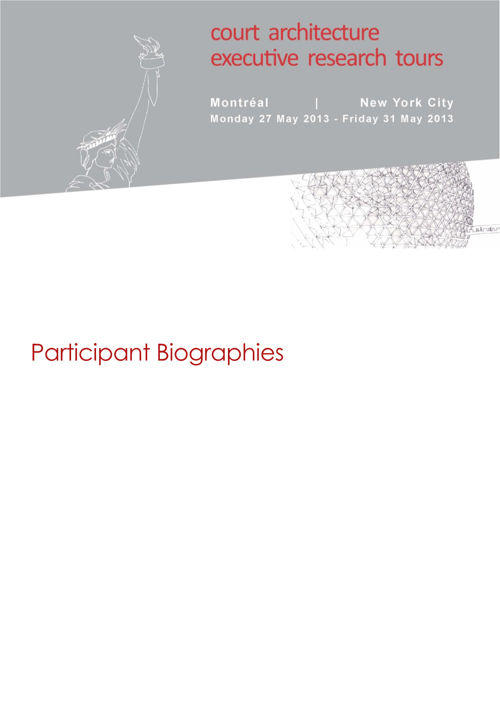 Participant Biographies