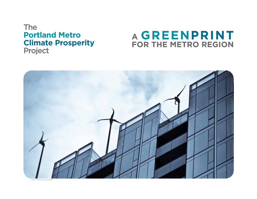 A GREENPRINT Climate Prosperity for the METRO REGION Project