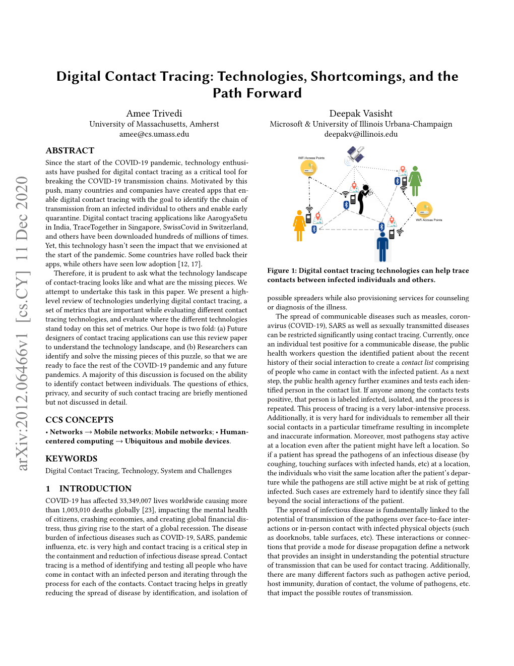 Digital Contact Tracing