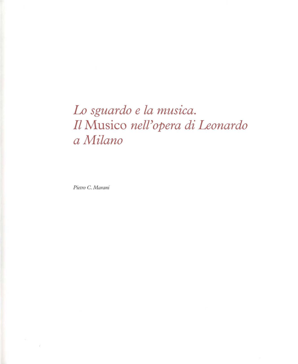 Il Musica Nell'opera Di Leonardo a Milano