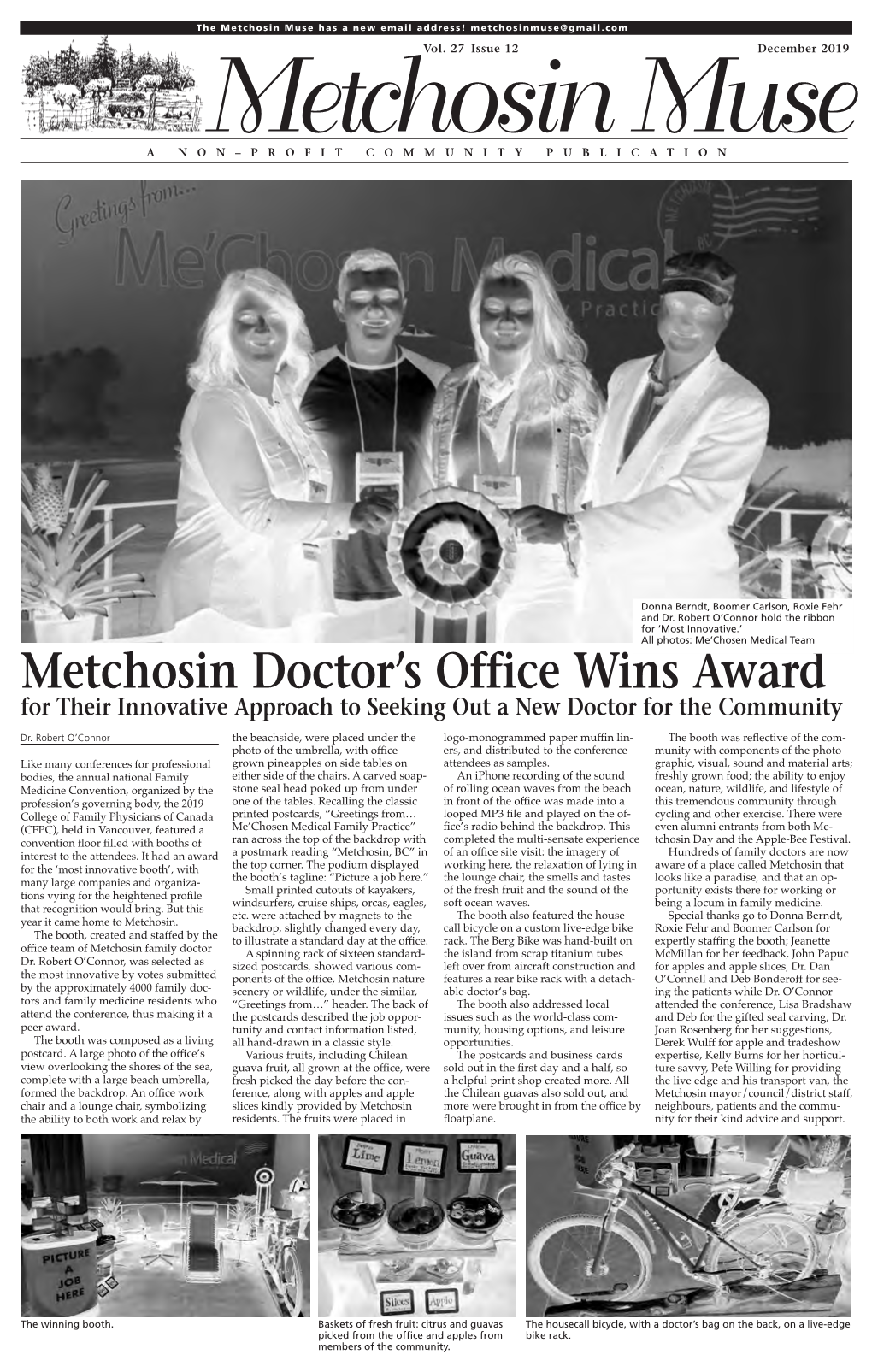 Metchosin Doctor's Office Wins Award