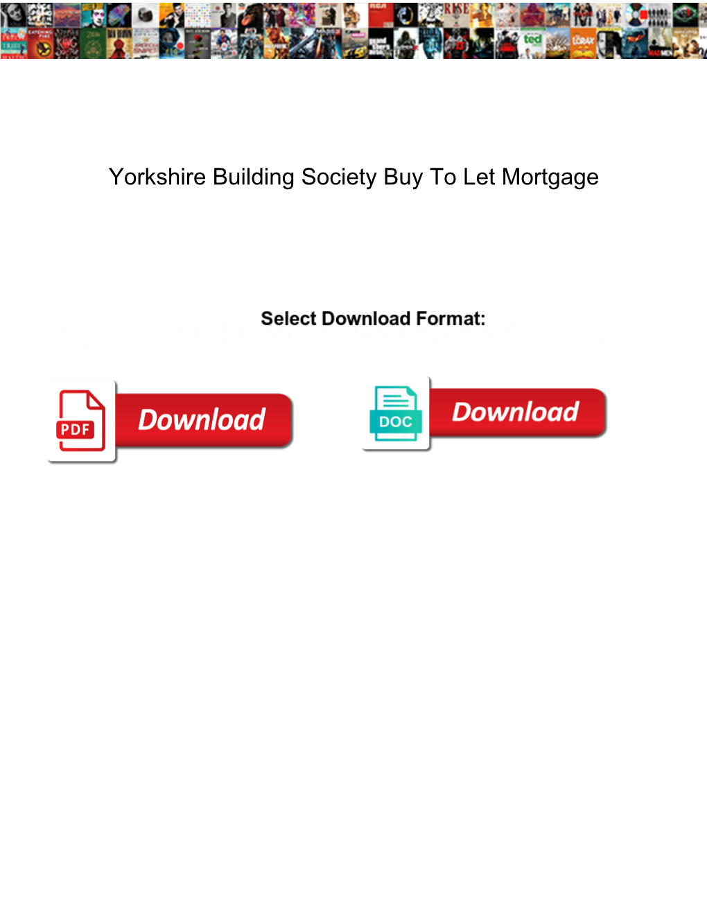 Yorkshire Building Society Buy to Let Mortgage