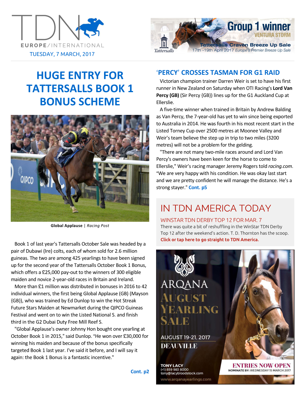 Huge Entry for Tattersalls Book 1 Bonus Scheme Cont