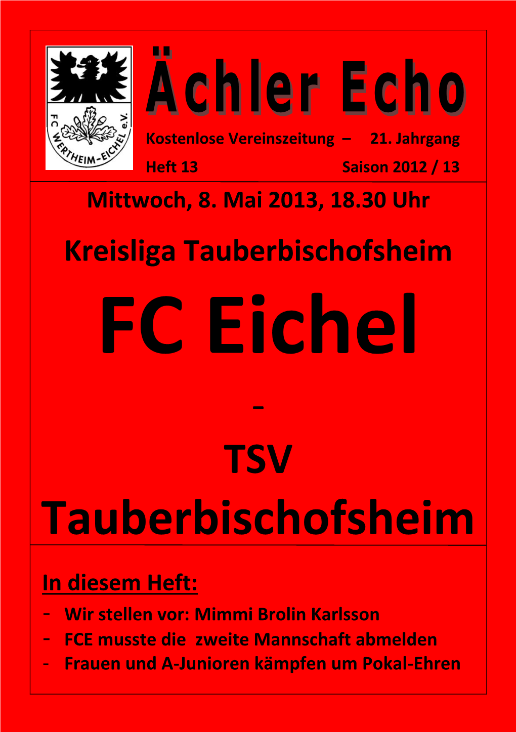 Tauberbischofsheim FC Eichel - TSV Tauberbischofsheim
