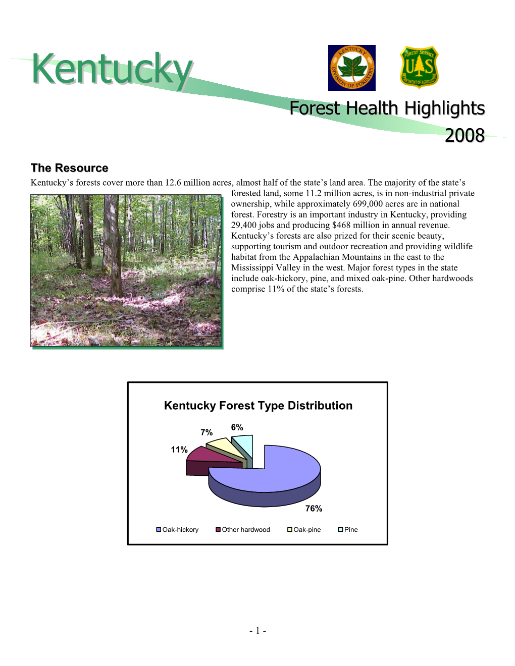 Kentucky’S Forests Cover More Than 12.6 Million Acres, Almost Half of the State’S Land Area