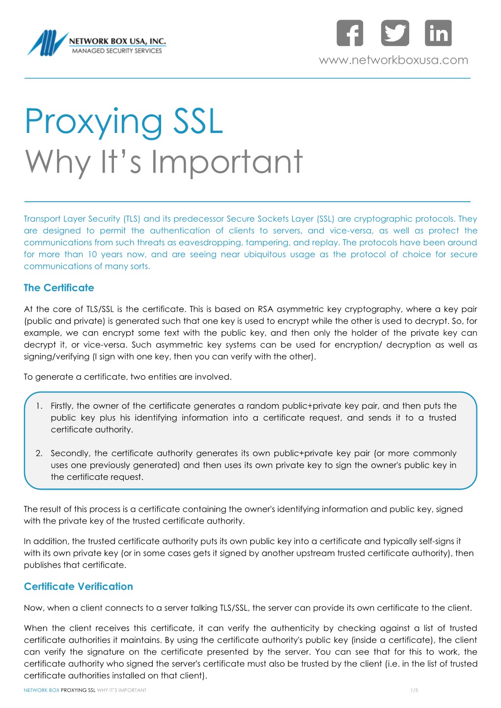 Proxying SSL: Why It's Important