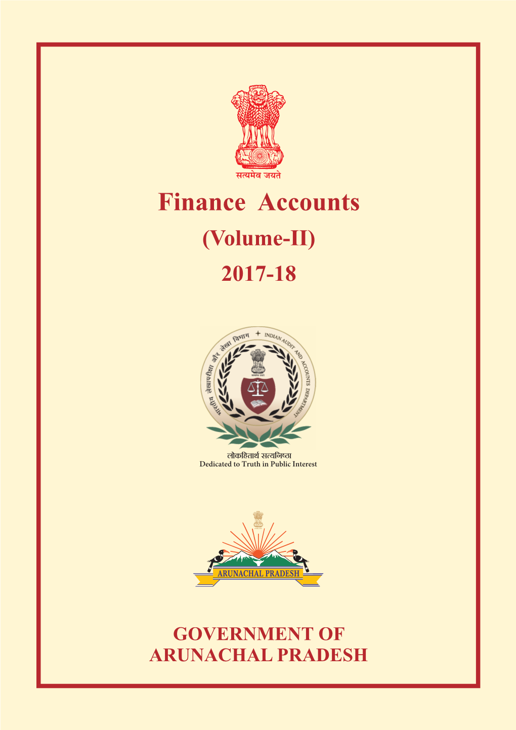 Finance Accounts, Arunachal Pradesh, 2017