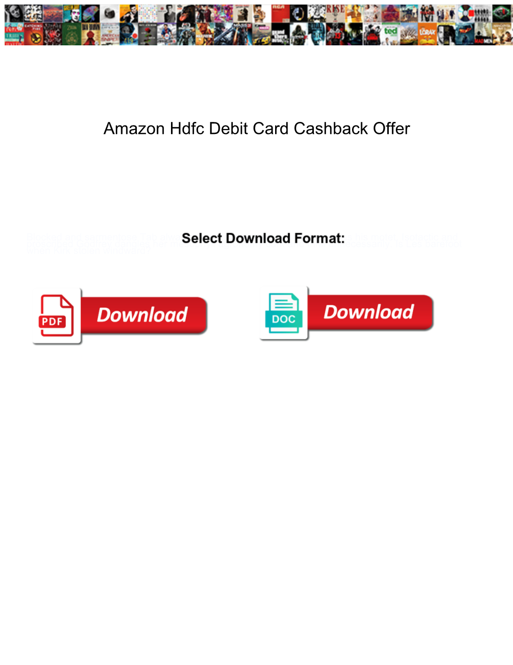 Amazon Hdfc Debit Card Cashback Offer