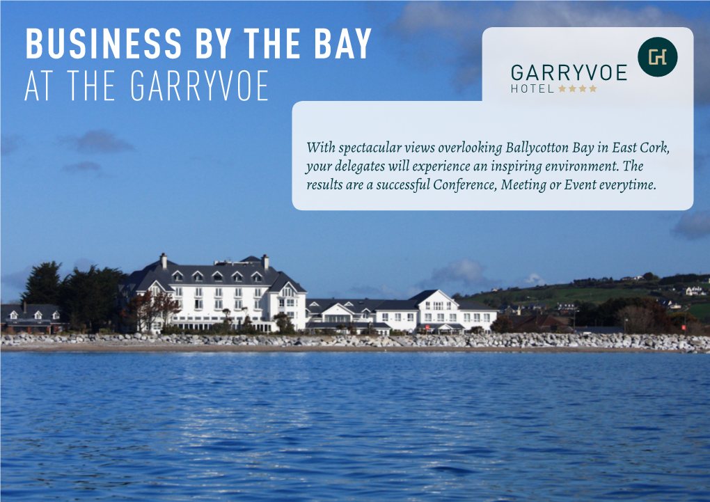 Garryvoe Hotel Conference Brochure