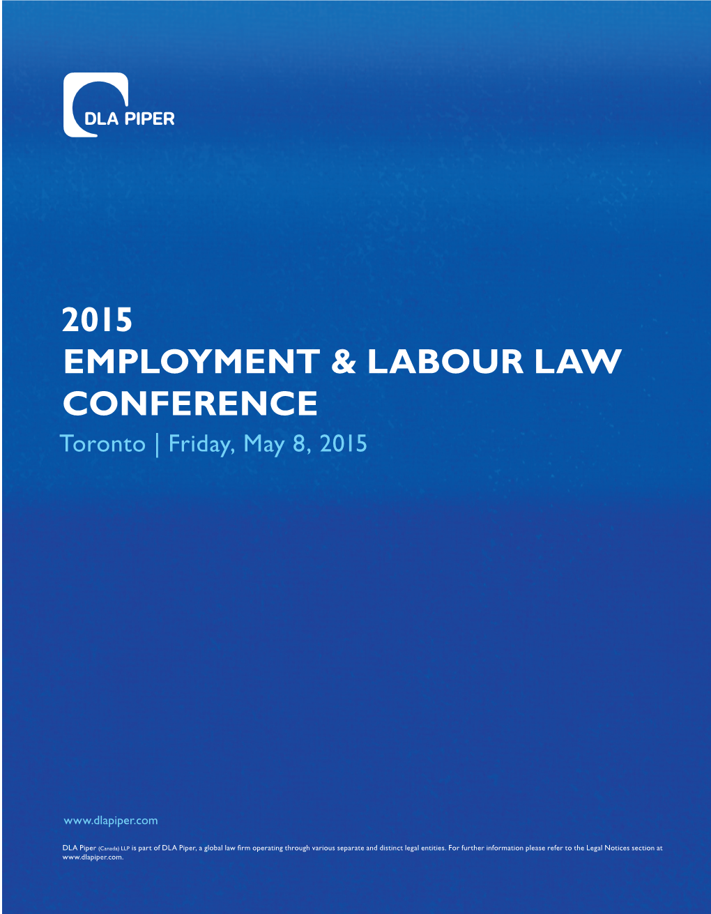 2015 Employment & Labour Law Conference