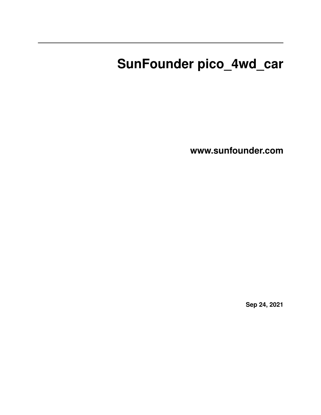 Sunfounder Pico-4Wd Car