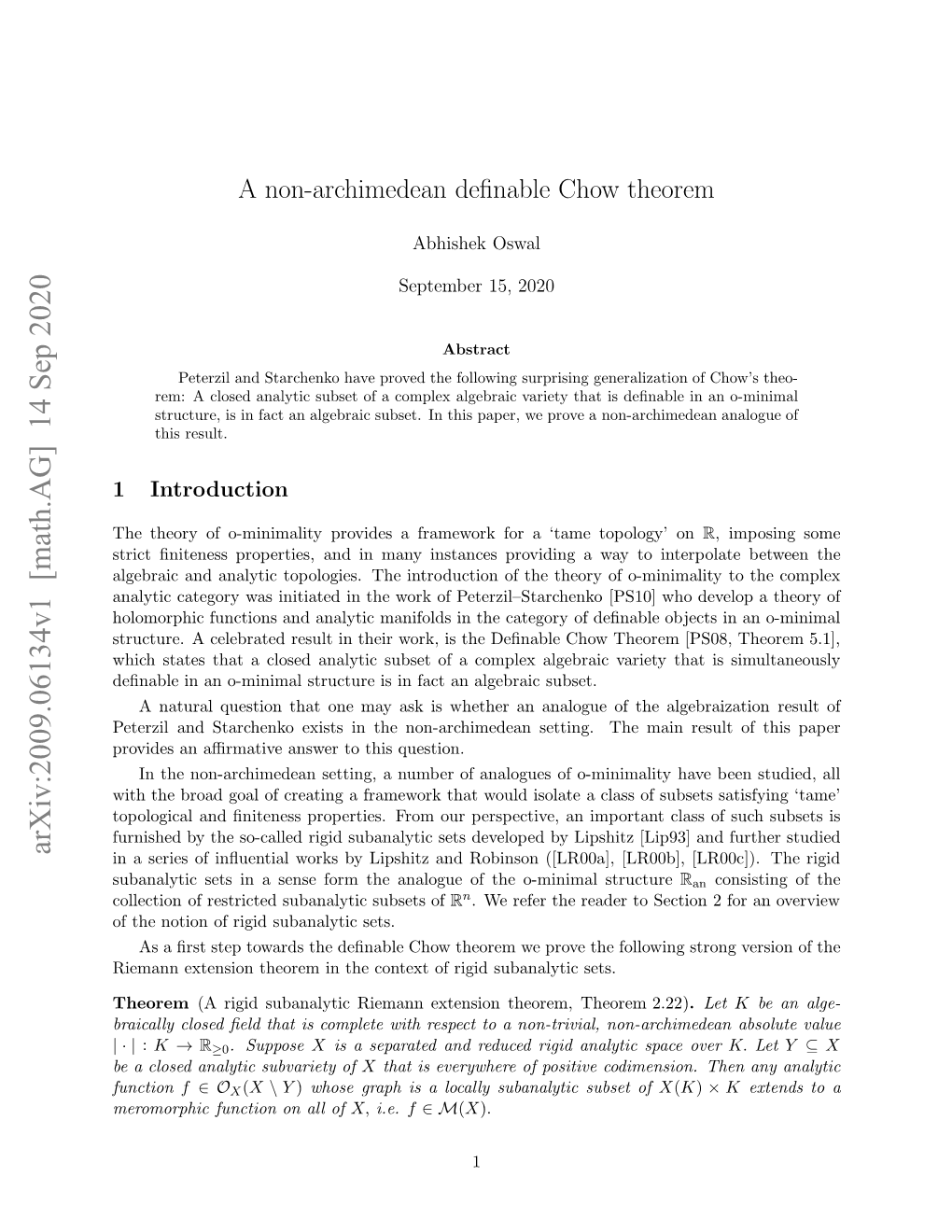 A Non-Archimedean Definable Chow Theorem