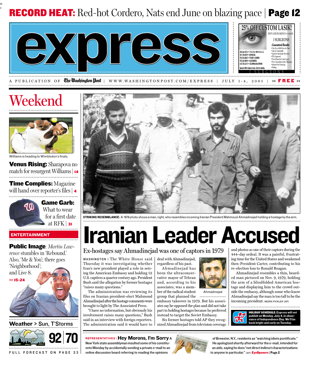 Iranian Leader Accused