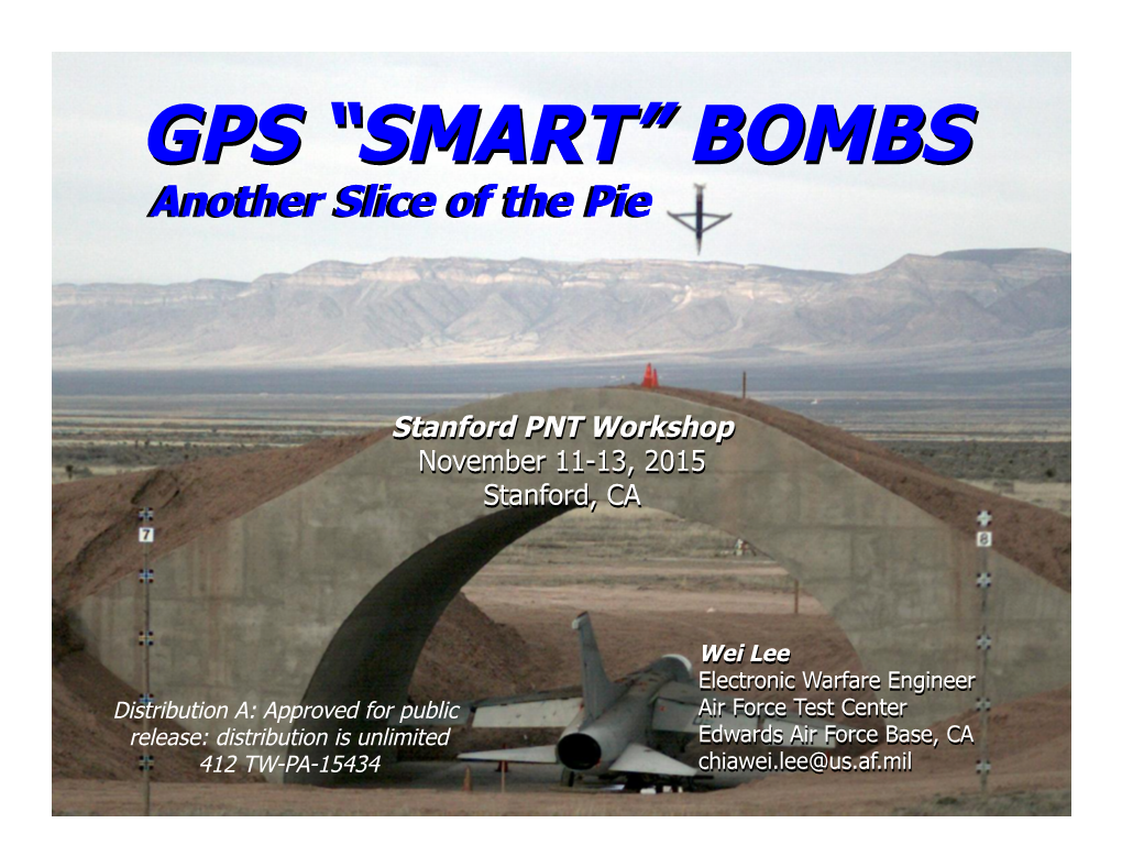Gps “Smart” Bombs