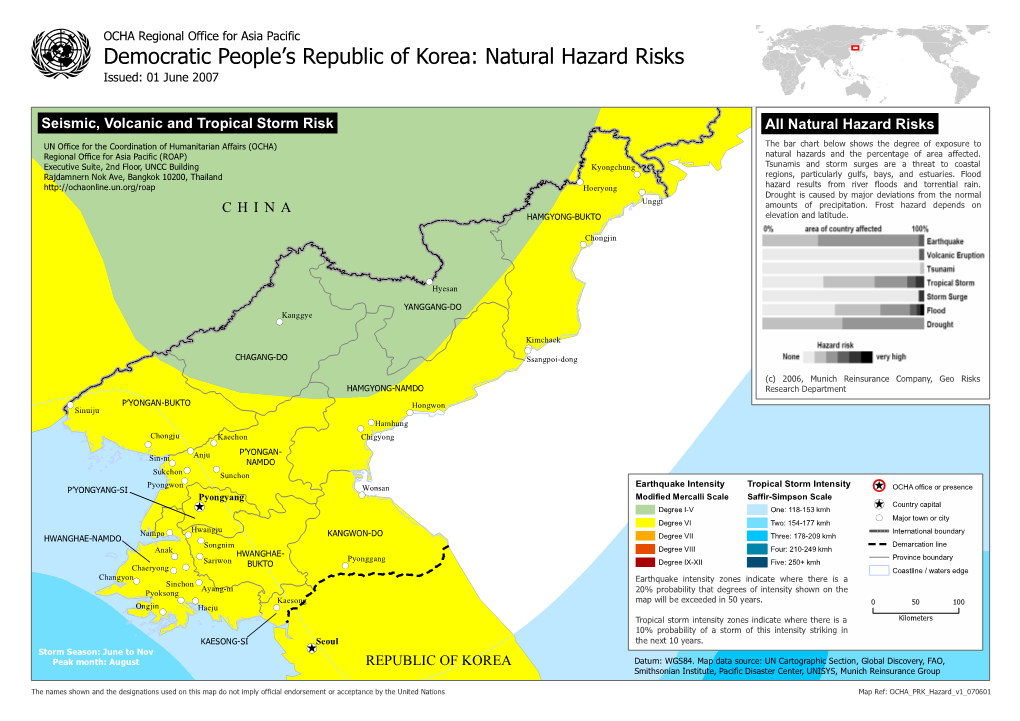 Natural Hazard Risks Issued: 01 June 2007