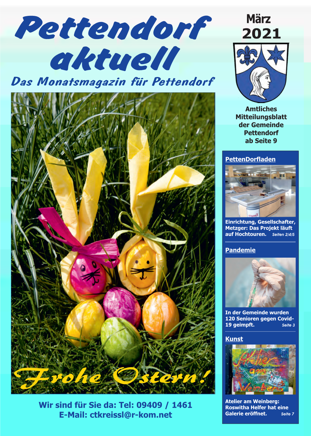 Mitteilungsblatt Der Gemeinde Pettendorf März 2021