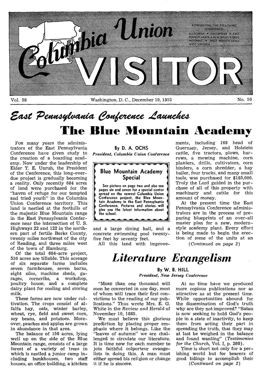 The Blue Mountain Academy Literature Evangelism