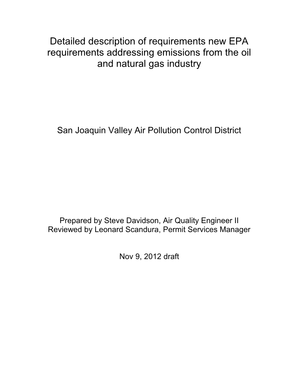 San Joaquin Valley Air Pollution Control District s1