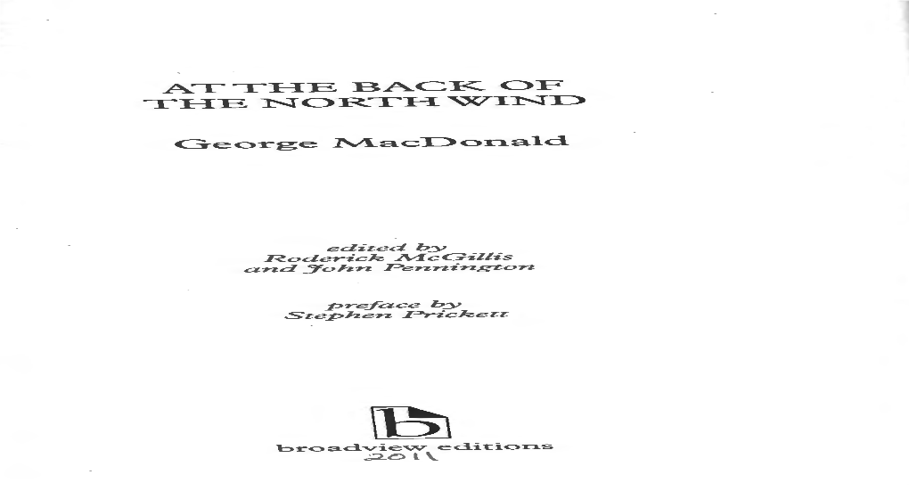 AT the BACIZ of the NORTH WIND George Macdonald