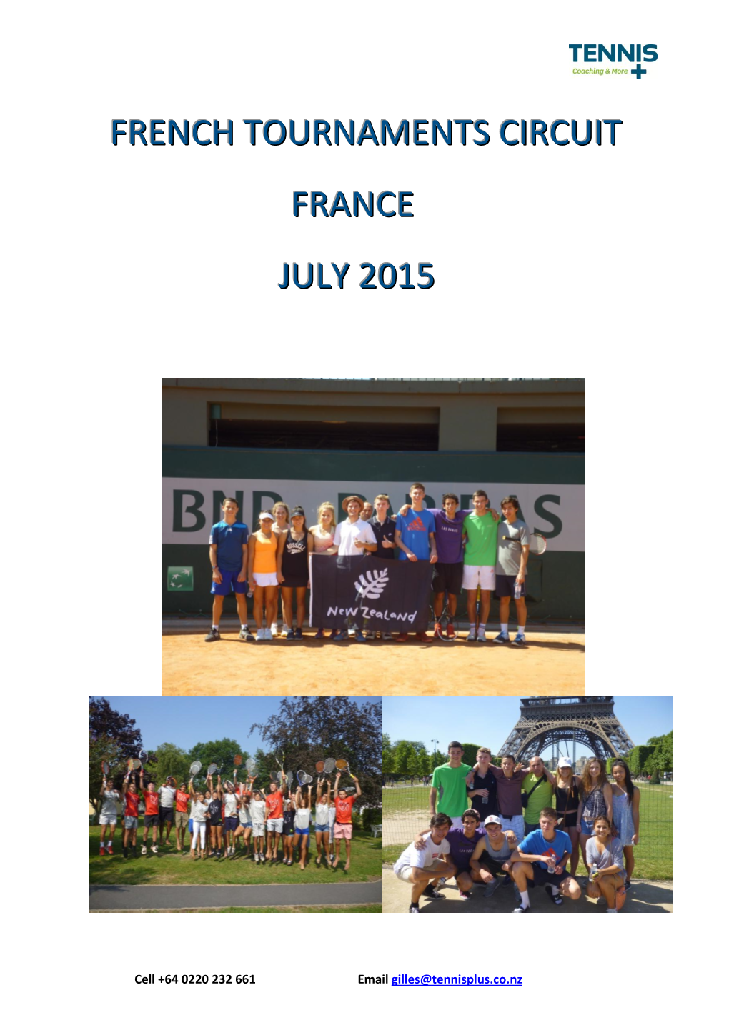French Tournaments Circuit France July 2015