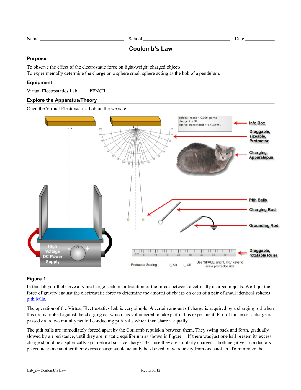 To Observe the Effect of the Electrostatic Force on Light-Weight Charged Objects