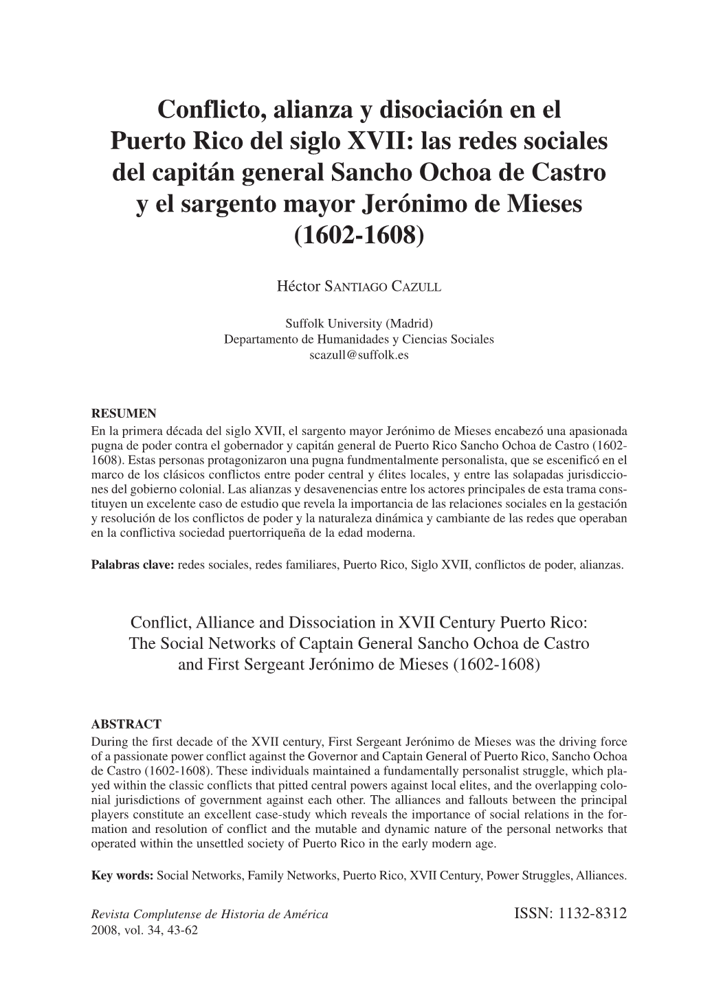 Conflicto, Alianza Y Disociación En El