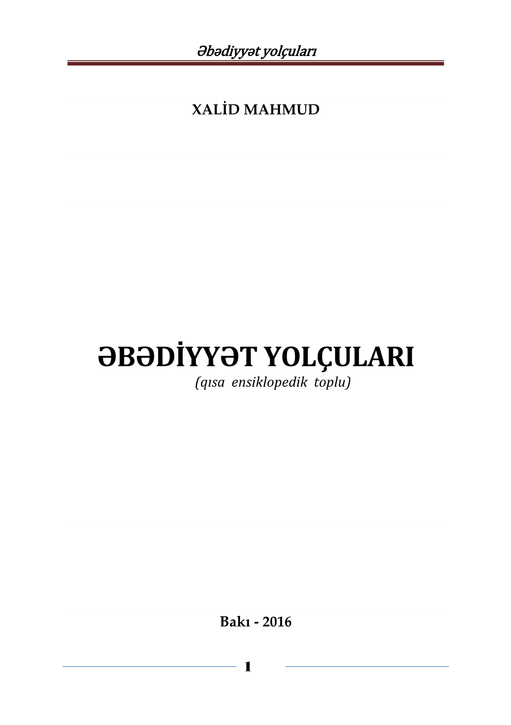 Əbədiyyət Yolçuları