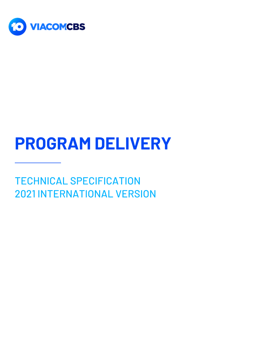 Program Delivery