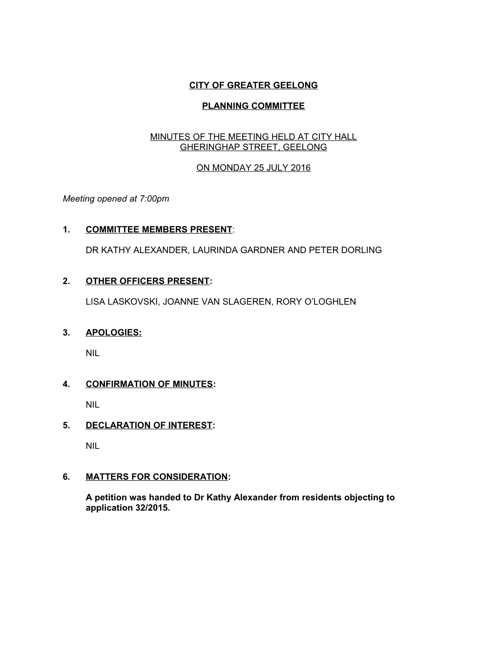 Planning Committee Page 2