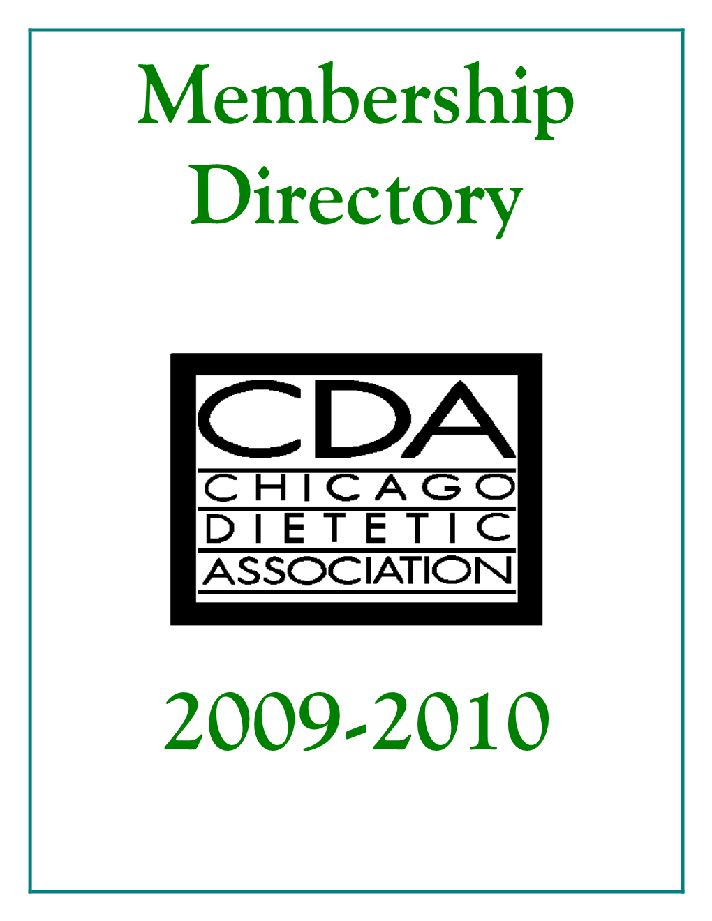 Membership Directory 2009-2010