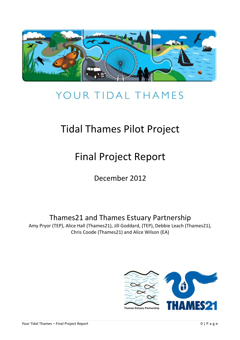Tidal Thames Pilot Project Final Project Report