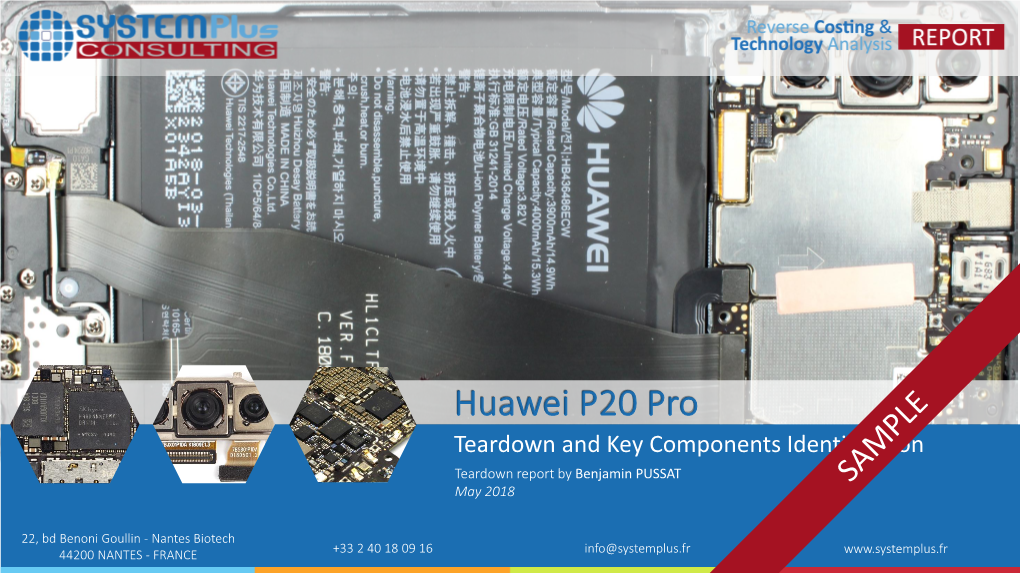 Huawei P20 Pro Teardown & Identification of Key
