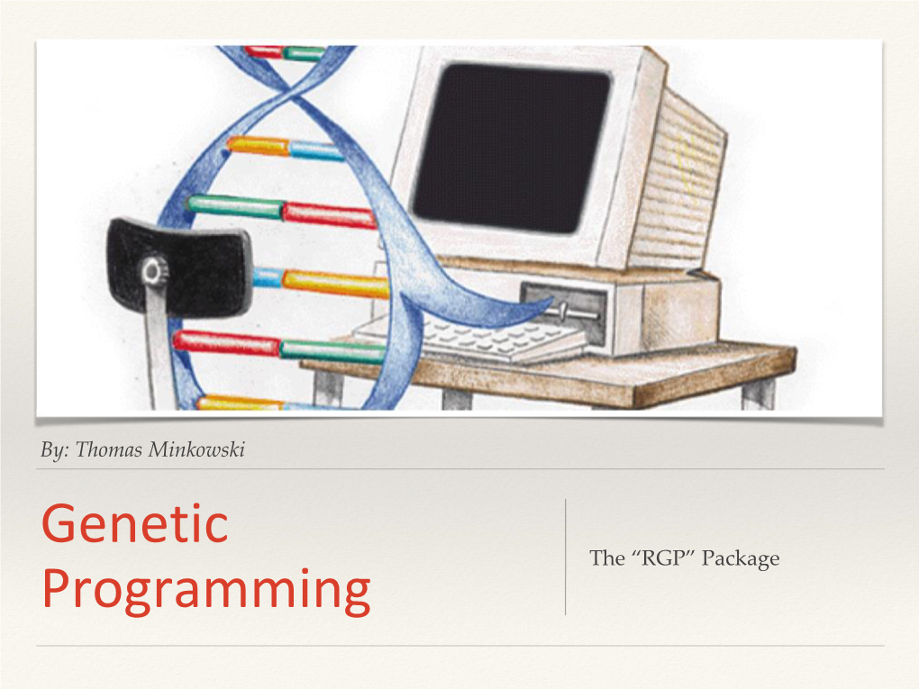 Genetic Programming Package for R