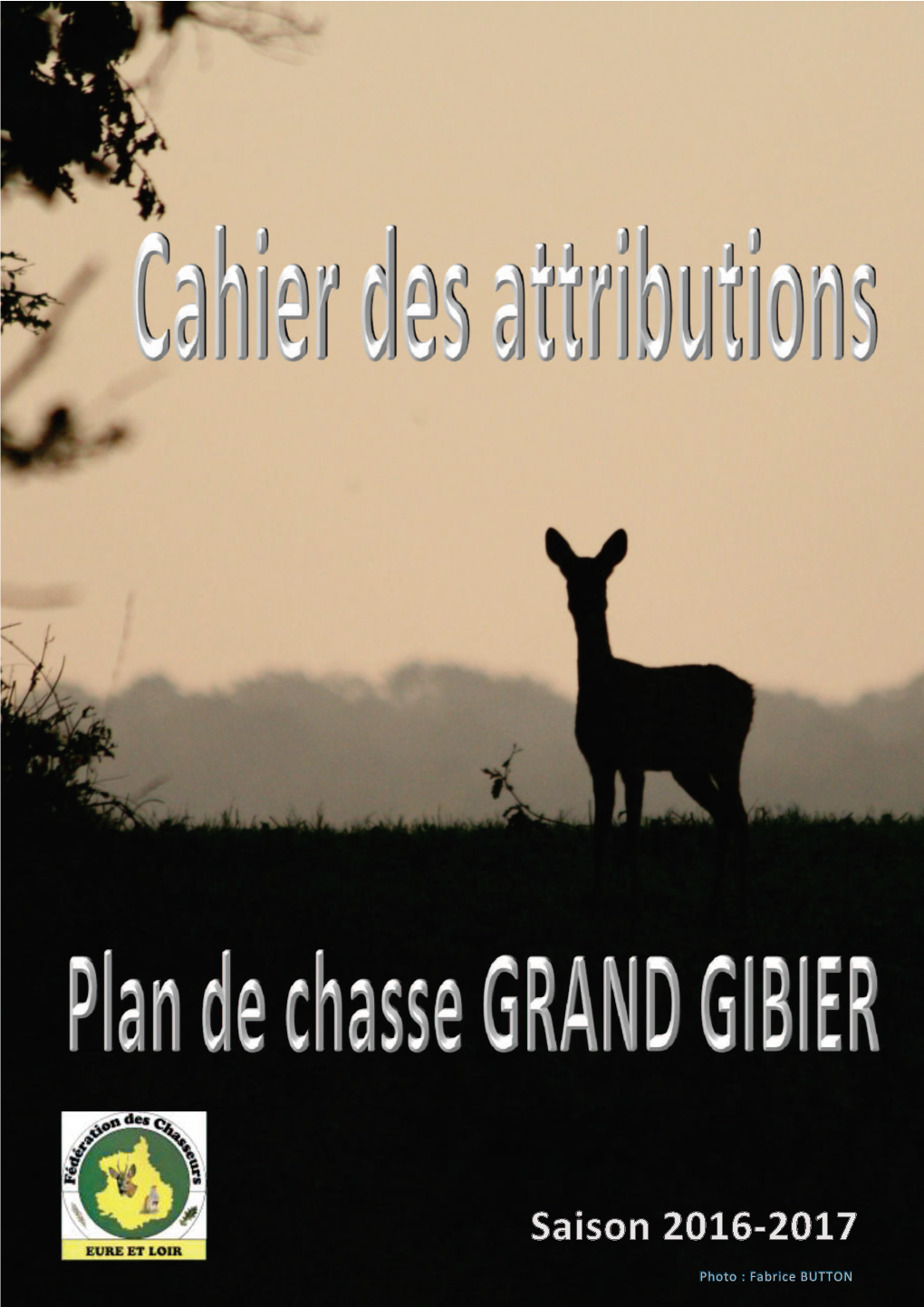 Fabrice BUTTON FDC 28 Plan De Chasse - Attributions Grand Gibier Saison 2016-2017