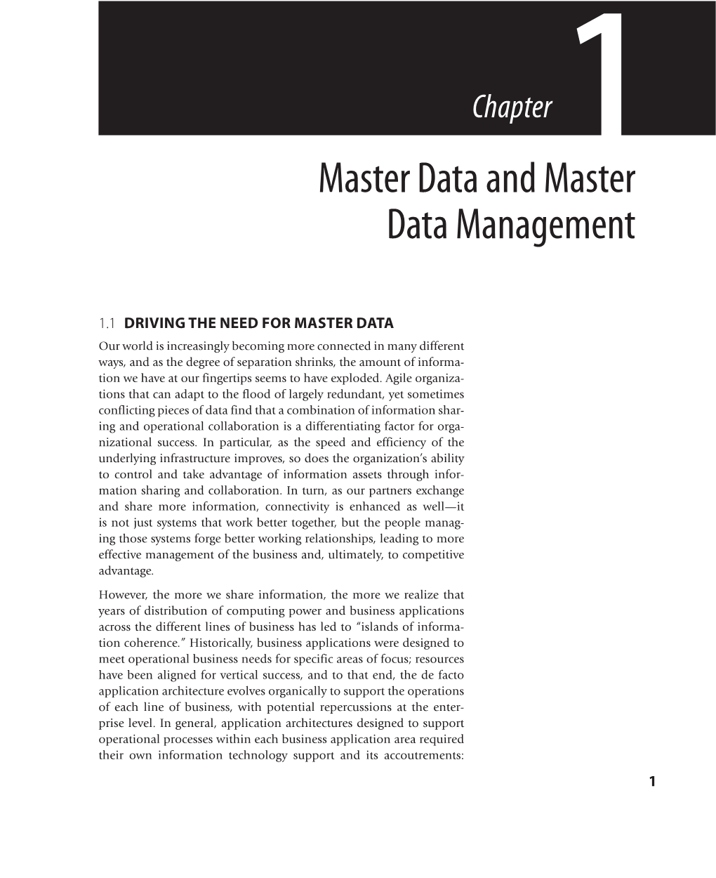 Master Data and Master Data Management