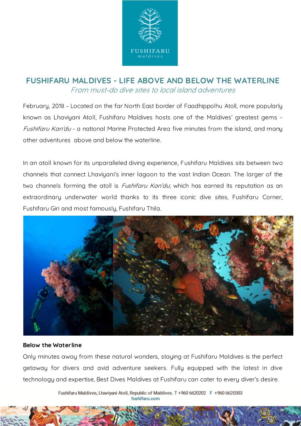 FUSHIFARU MALDIVES - LIFE ABOVE and BELOW the WATERLINE from Must-Do Dive Sites to Local Island Adventures